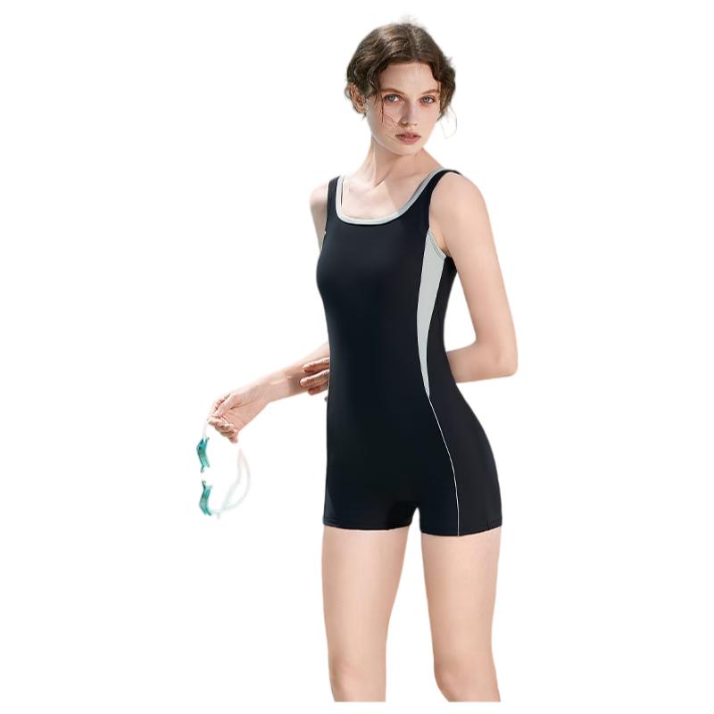 PULASSI Swimsuit One-Piece Boyleg for Women