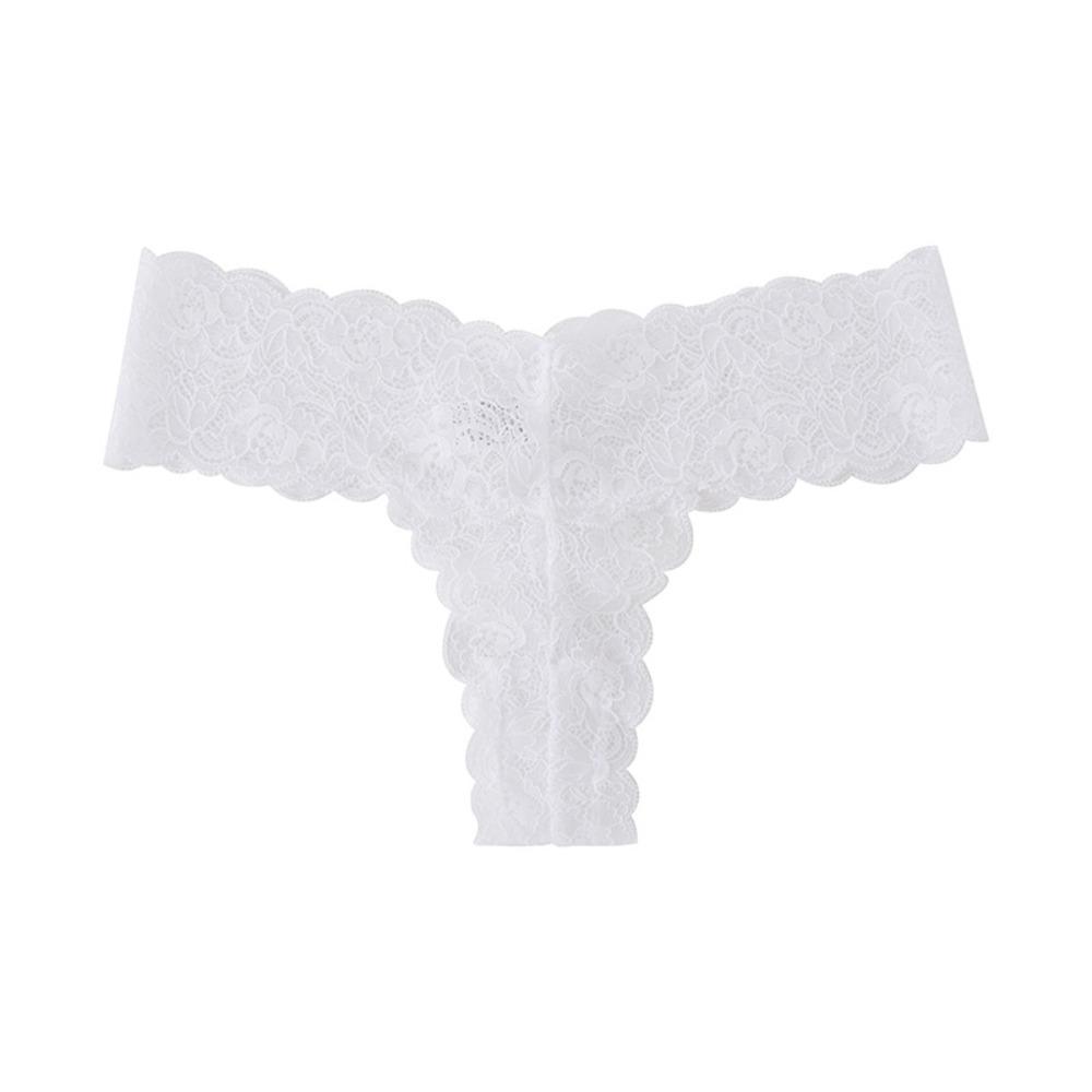 Low Waist Lace Seamless Panties Thong Mesh Lace Briefs Thin Underwear for Women Lady