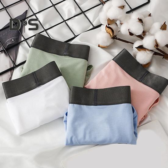 Slips pour Hommes Élastiques Taille Moyenne U-Convexe Haute Élasticité Coupe Ajustée Culottes Couleur Patchwork Sous-vêtements Usage Quotidien