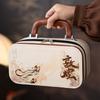 Dunhuang Ru Kiln Travel Tea Set Small Set Portable Outdoor Camping Ceramic Kuaike Cup One Pot Three Cups Event Gifts