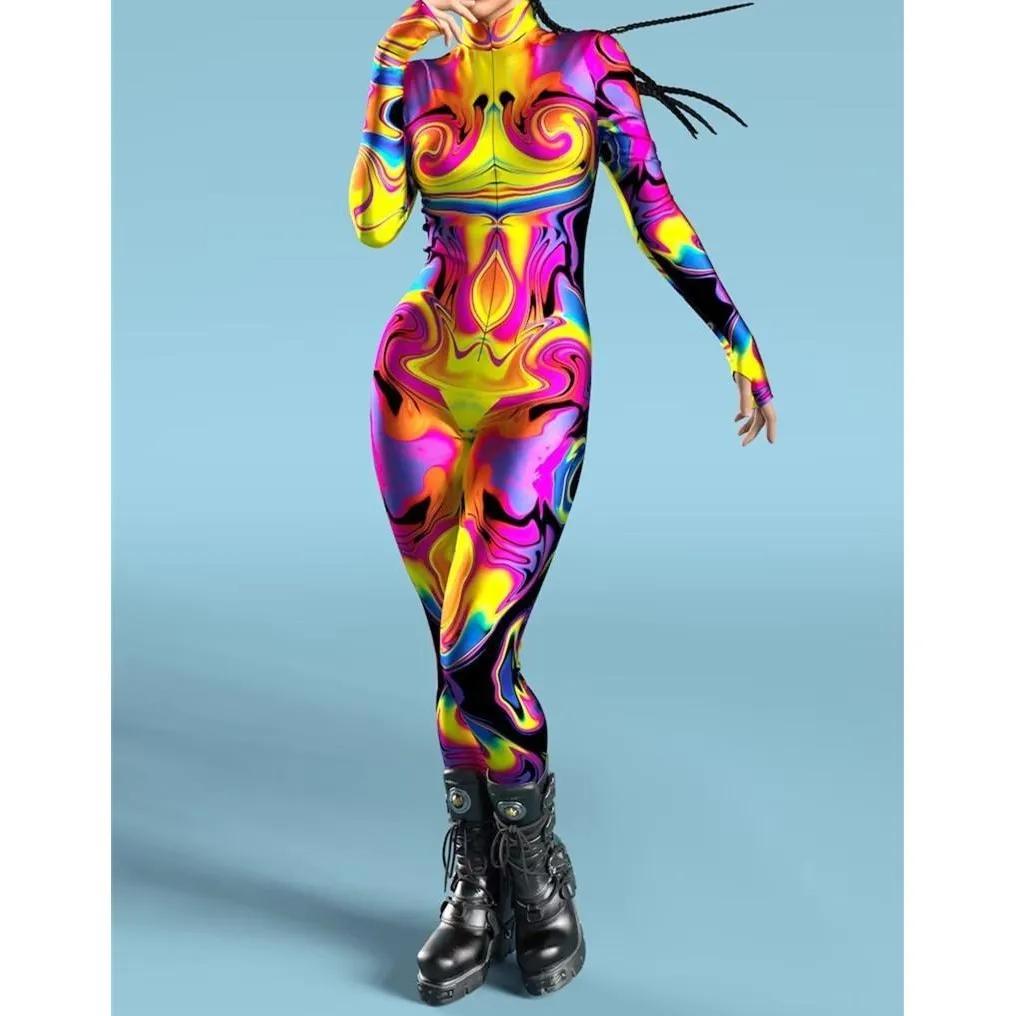 

3D цифровая печать сценические костюмы для взрослых Хэллоуин мероприятия карнавал тематическая вечеринка косплей костюм ролевые игры комбинезон Adults XXXXL