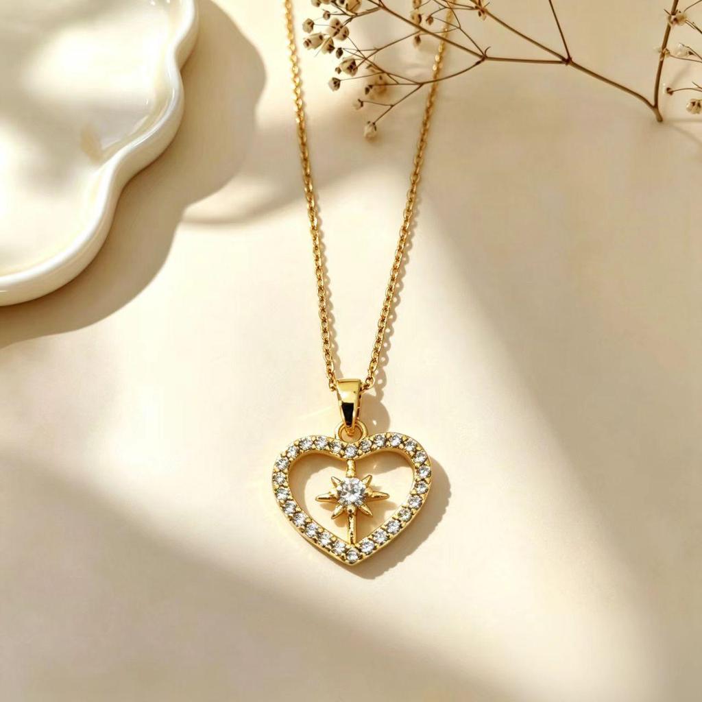 Elegant Cat Pendant Necklace: Fresh Design with Micro-Set Zircons for Women - Light Luxury & High-End Feel; Perfect Clavicle Chain Accessory.