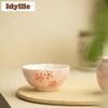 2pc/lot Hand-painted Sakura Teacup Zen Tea Bowl Single Cups Tea-tasting Fragrance Cup Chazhan Master Cups Drinkware Craft 100ml