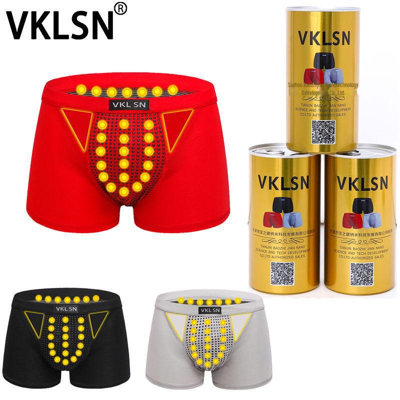 Britské tepláky: Pánské boxerky s 22 magnety, látka mléčné hedvábí