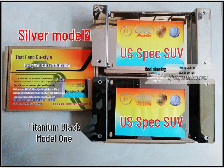 US Spec SUV License Plate Bracket for Porsche Cayenne - Free Shipping