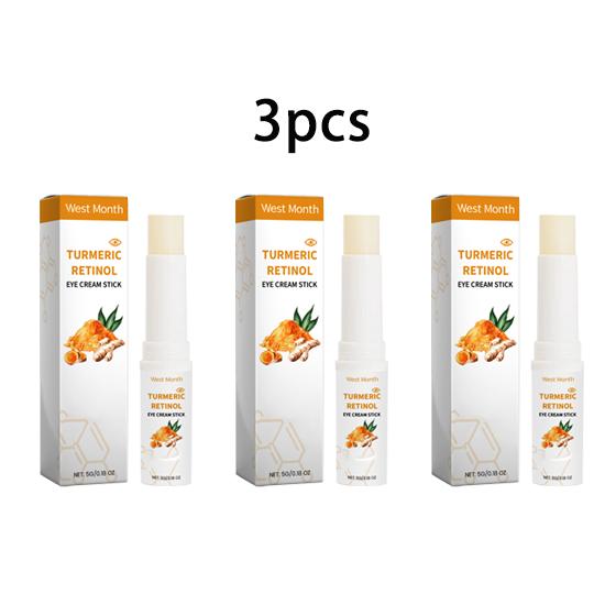 West Month Turmeric Eye Cream Stick Moisturizing Moisturizing Care Eye Area Delicate Eye Care Portable Essence Stick