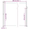 Retractable Side Awning Cream 200 x 300 cm