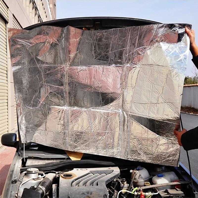 Fireproof Heat Insulation Mats Hood Soundproofing 5mm Aluminium Foil Self-adhesive Backing Door Collision Avoidance Tape