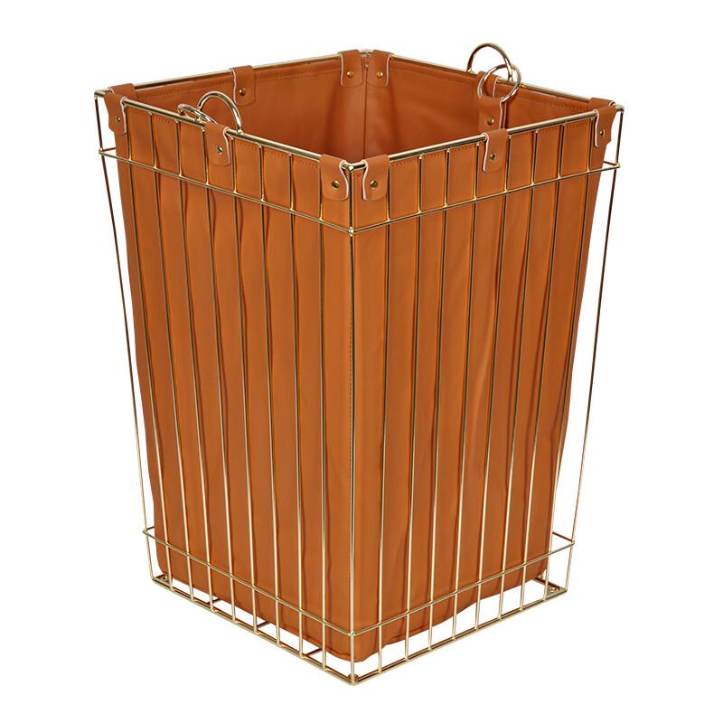 Modern Leather Laundry Basket