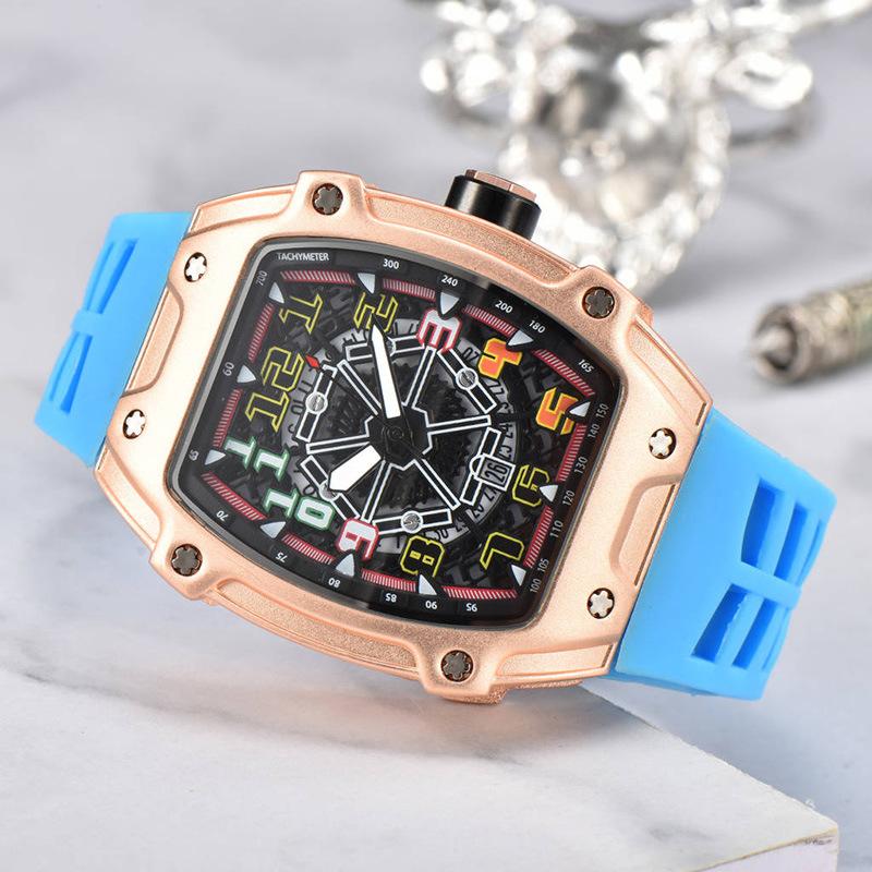 Cross-border Foreign Trade Men's Watch Men's Luminous Quartz Watch Personalized Internet Celebrity J Wine Barrel Fashion Watch