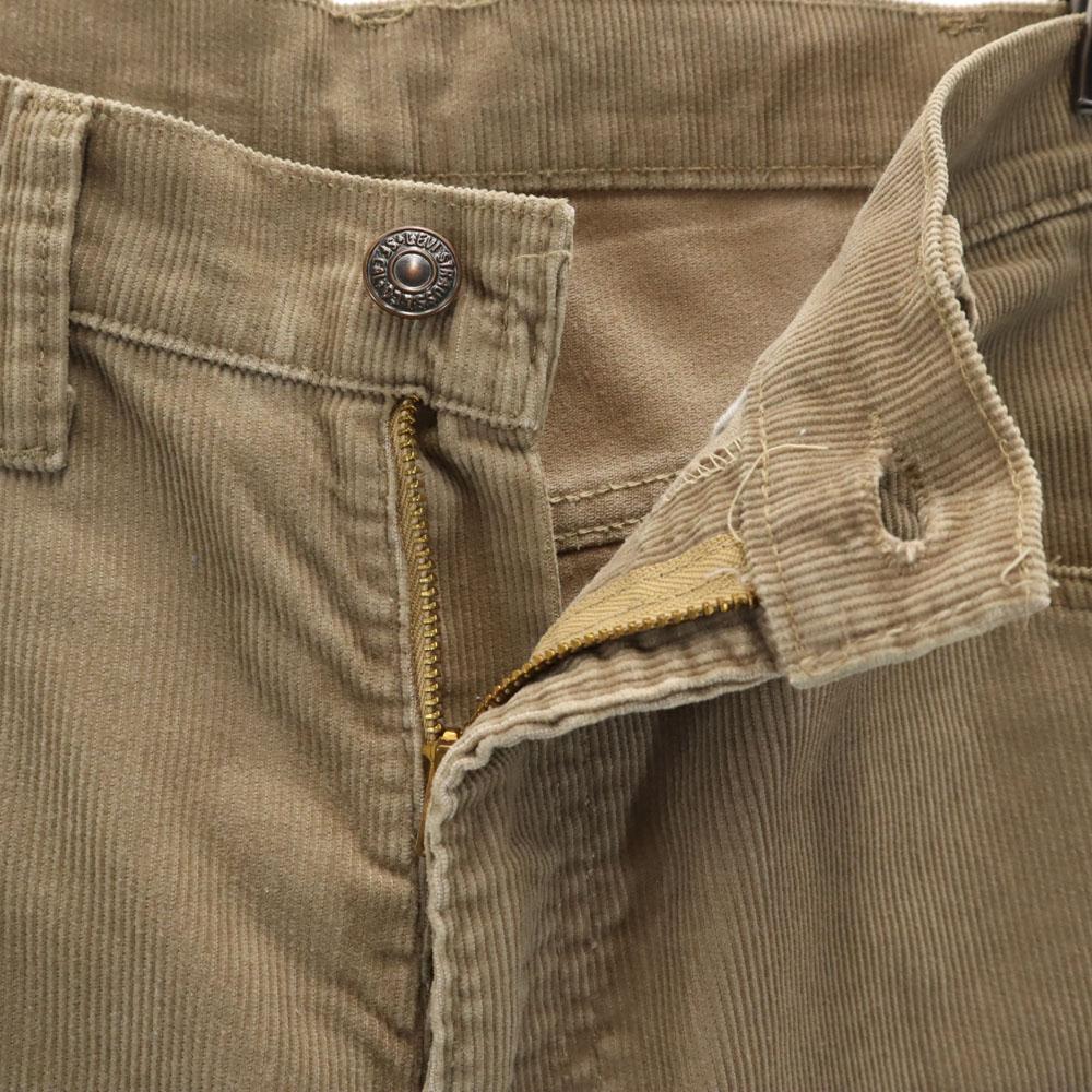 Levi's 80s vintage Corduroy pants W33 Beige brown TALON ZIP Men's Used