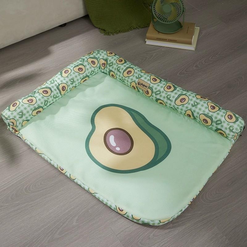 Spring and Summer Dog Kennel Cannot Bite Pet Bed Cat Mat for Sleeping Pet Ice Pad Dog Mat Can Be Detached and Washed