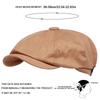 Men Light Panel Solid Color Newsboy Hat Spring Autumn Retro Beret Hat Casual Hats Octagonal Cap Hip Hop Berets