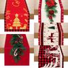 Christmas Linen Table Runner Merry Christmas Decoration For Home 2025 Navidad Noel Kerst Xmas Ornament Happy New Year Gifts 2025