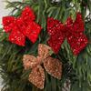 Christmas Tree Bowknot Decoration Christmas Bowknot Decoration Polyester Bowknot Charm for Festival Environment