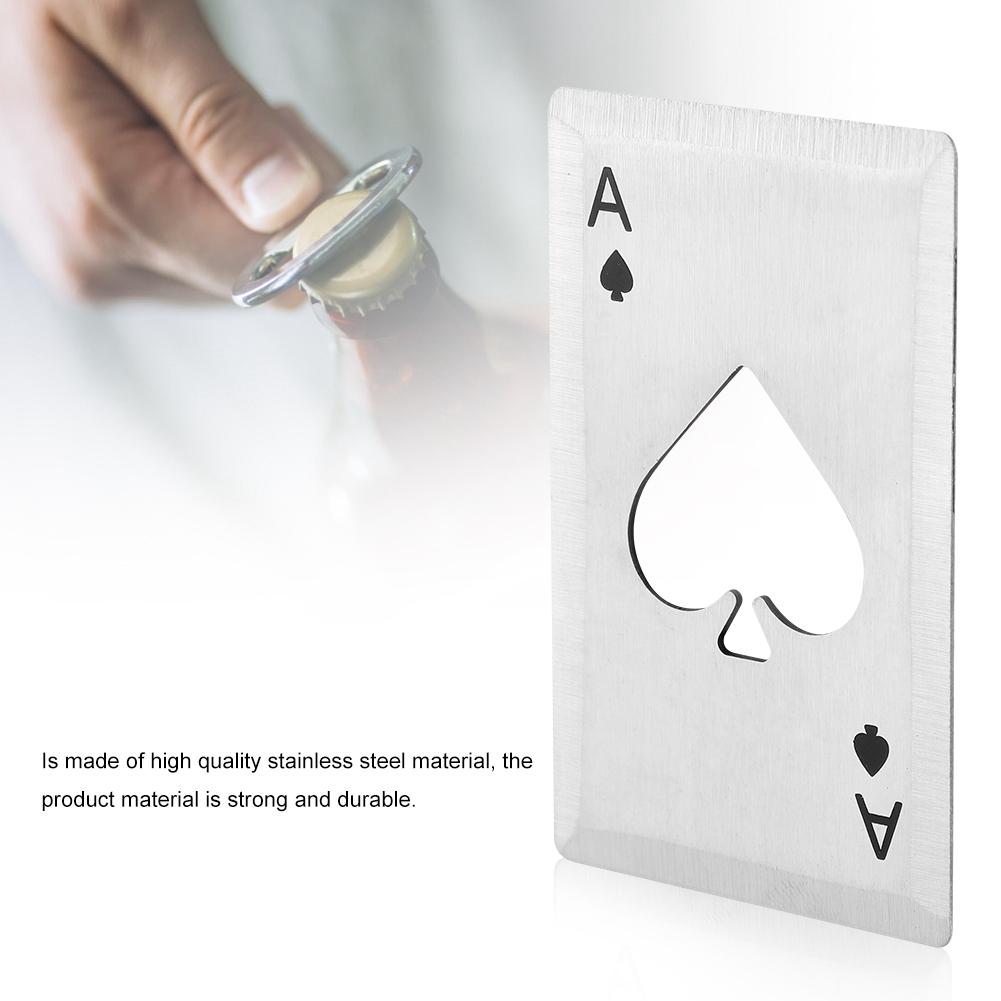 Stainless Steel Credit Card Bottle Openers, Beer Bottle Openers, Speed Openers(Black)