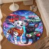 Firefighter Puppies Paw Saving The Day Round mat Home Decor, Chair rug For livingroom,Bedroom, doormat home decor Birthday Gift Christmas Gifts