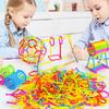 120-240PCS/Set Random Muti-color Assemble Building Rod DIY Design As You Want Creative Construction Game Party Gift Keepsake ZYF