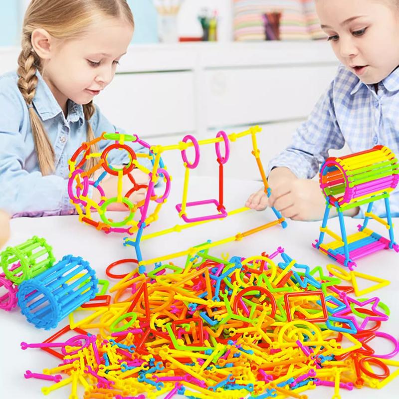 120-240PCS/Set Random Muti-color Assemble Building Rod DIY Design As You Want Creative Construction Game Party Gift Keepsake ZYF