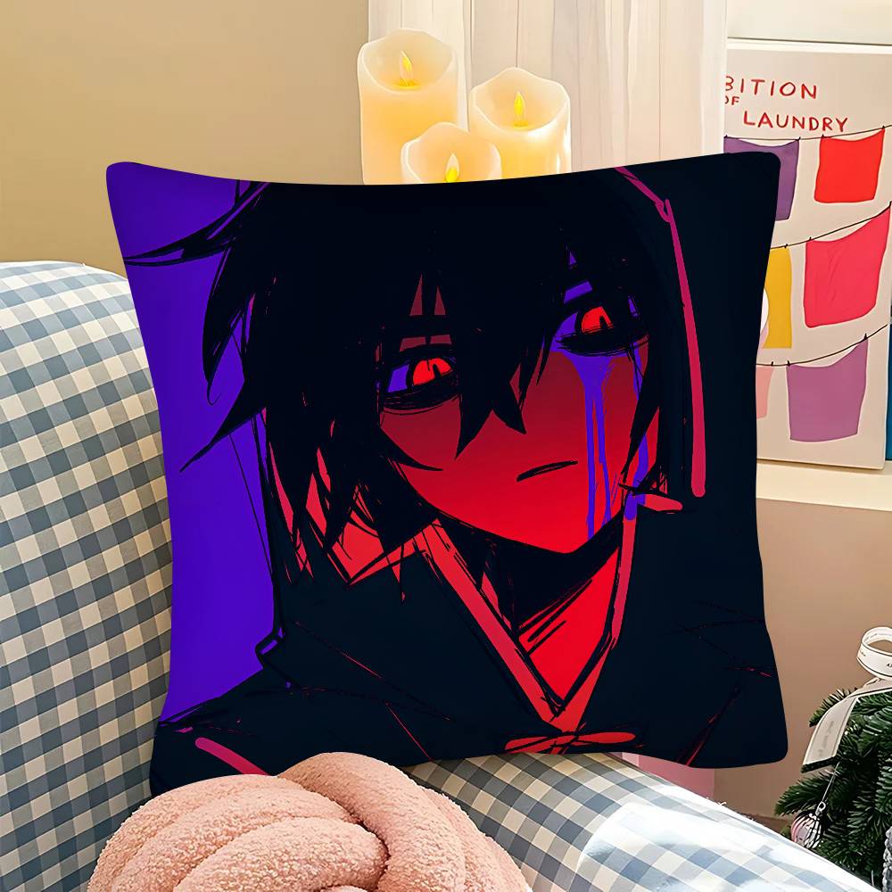 pc KKiller Chat Ronin Misaki Pillow Case Fashion Square Pillowcase Bedroom Sofa Room Ins Decoration Leisure