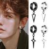 Punk Stainless Steel Ear Clip Unisex Hip Hop Earring Cuff For Men Women Gothic Style Piercing Fake Ear Jewelry Temperament