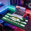 Custom Name Personalized Club Santos Laguna Pattern Mousepad, Laptop PC Desk Mat, Decorative Desk Mat for Home Keyboard Pad Gift