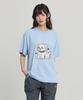 WAIKEI Vintage Cloud Archive Stitch Short Sleeve T-Shirt Sky Blue