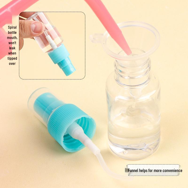 7-Piece Leak-Proof Refillable Bottle Set - Portable Spray & Lotion Containers for Travel & Business Trips