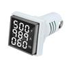 ThreeDigit Display AC Current Voltage Frequency 3in1 Indicator 22mm Square Head LED