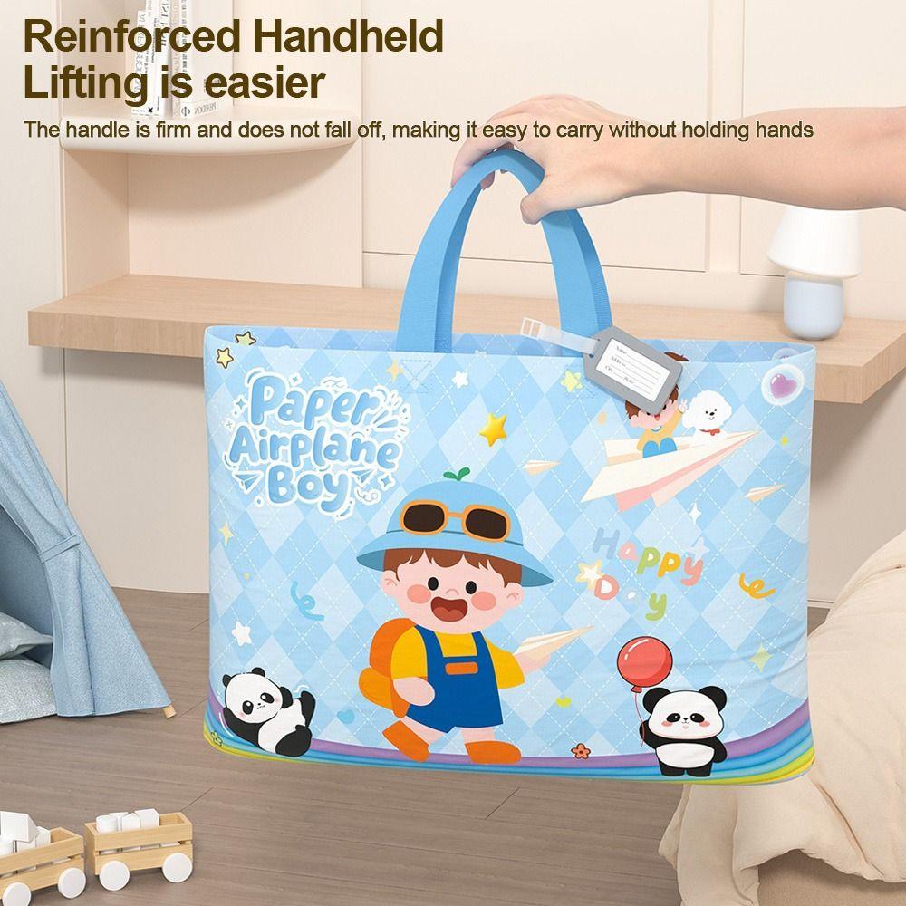 Large Capacity Kindergarten Quilt Storage Bag Oxford Cloth Clothes Packing Bag Student Use