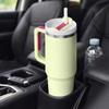 Insulated Tumbler with Handle and Straw Lid, 40oz Large Capacity Travel Mug, Stainless Steel Vacuum Cup for Cold Drinks