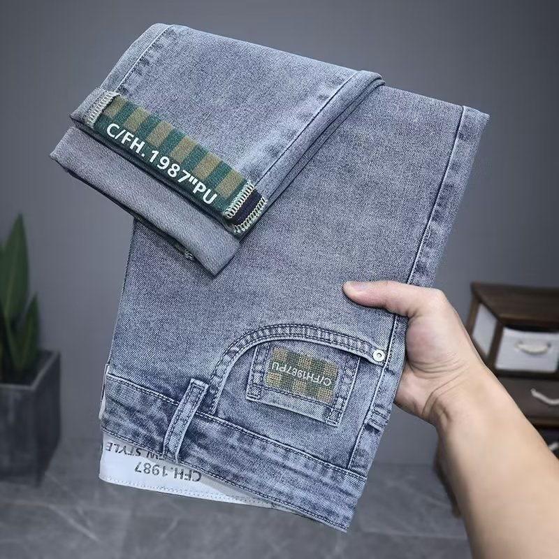 

Весенне-осенние мужские брюки Мужские брюки Свободные джинсы Американские прямые Новые ретро 36