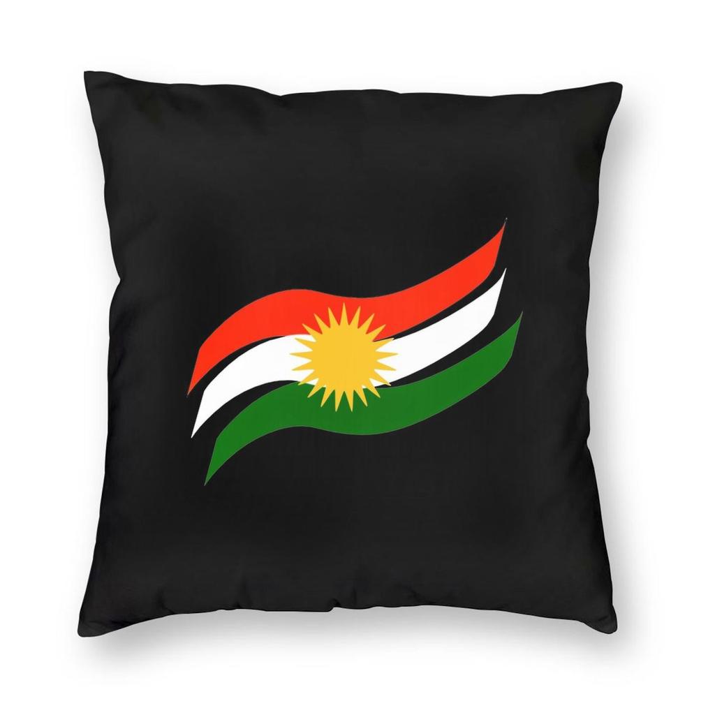 Ihr Biji Kurdistan Flagge Quadratische Kissenhülle Kissenbezug Kissen Überwurf für Zuhause Schlafzimmer Auto
