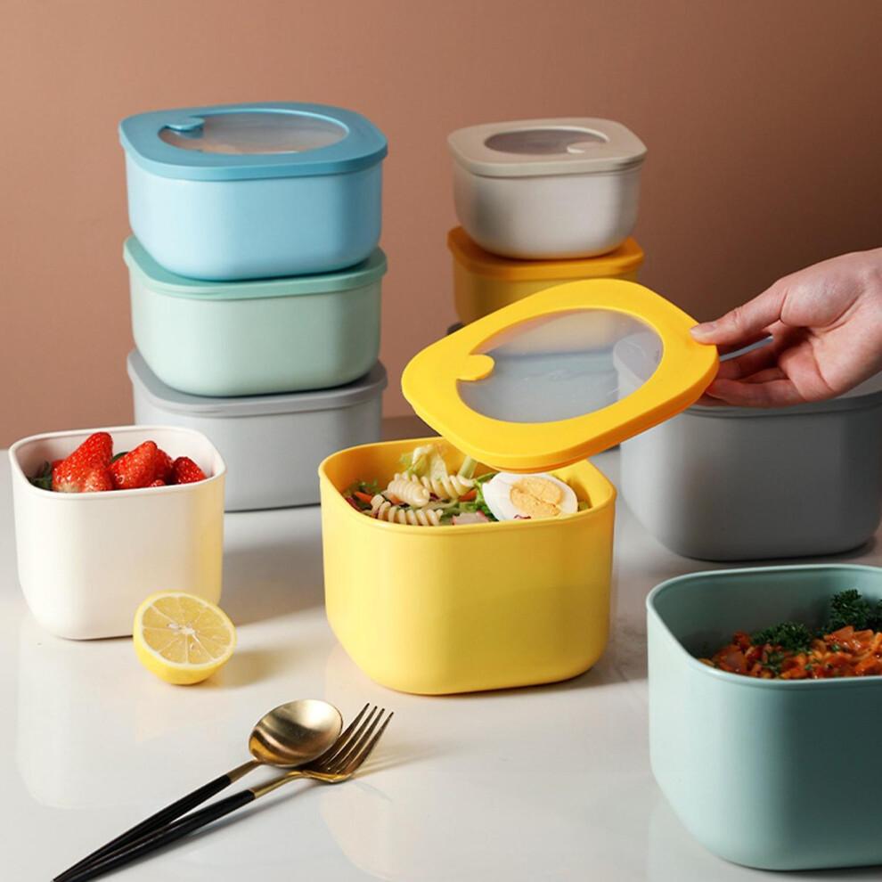 (XL, Grey) BoSaiD Bento Box Leakproof Healthy Plastic Microwave Safe Lunchbox for Kitchen