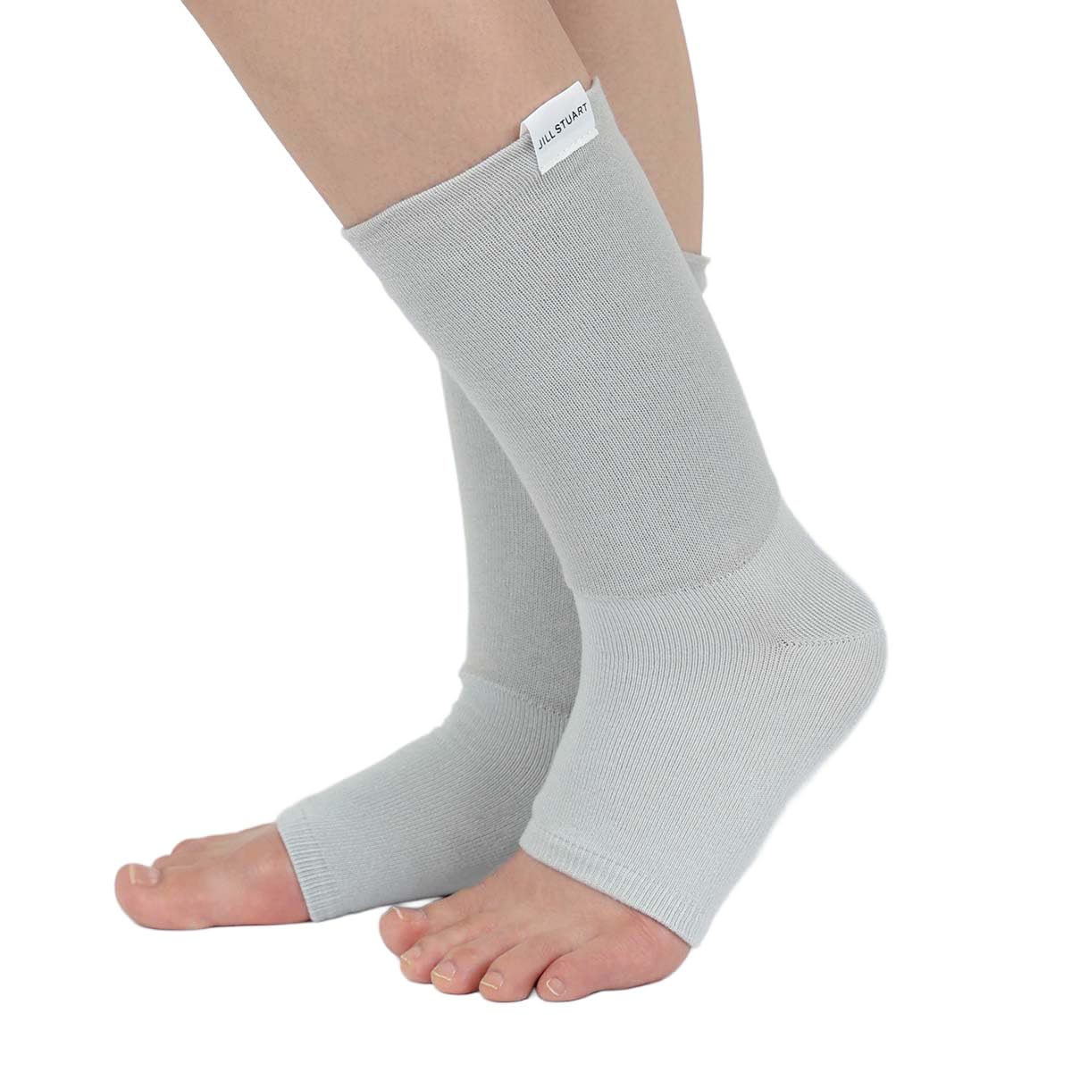

JILL STUART Women s Double-Knit Silk Toeless Open-Toe Socks, Sizes 22-25cm, Light Gray, 93140005