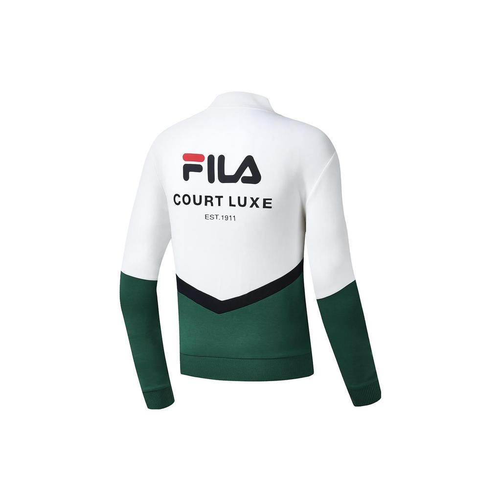 New FILA Sweatshirts Men's Jade White A11M313204F-WT