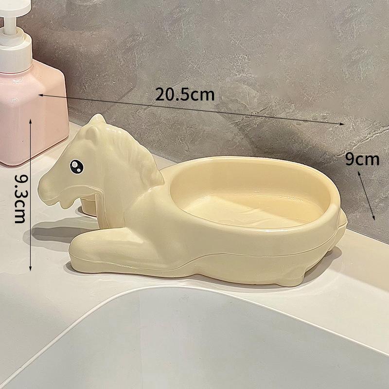 

Мыльница в форме лошади, мультяшная мыльница в форме свиньи, сливной держатель для хранения, контейнер для мыла, блюдо для хранения, бытовые аксессуары для ванной комнаты