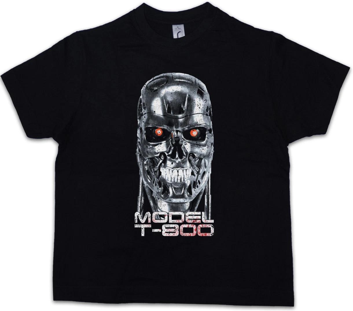 SKULLHEAD MODEL T-800 Kids Boys kids boys T-Shirt Cyberdine Skynet Movie Cyborg Terminator 130