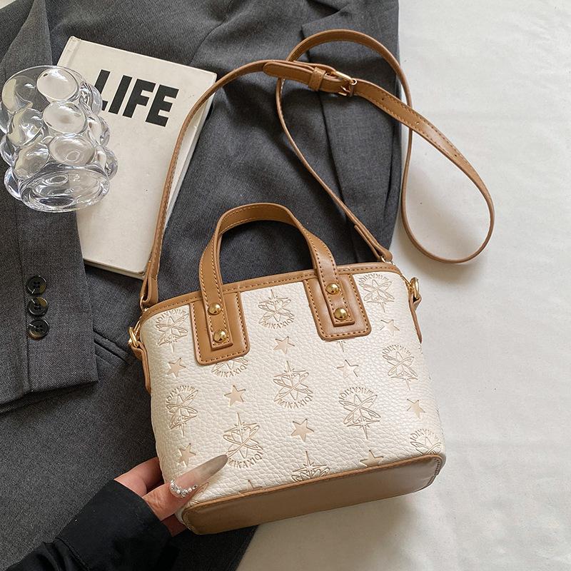 

Модный тренд 2025 года, портативная сумка-ведро с тиснением высокого класса, темпераментная, легкая роскошь, женская сумка-мессенджер для поездок на работу