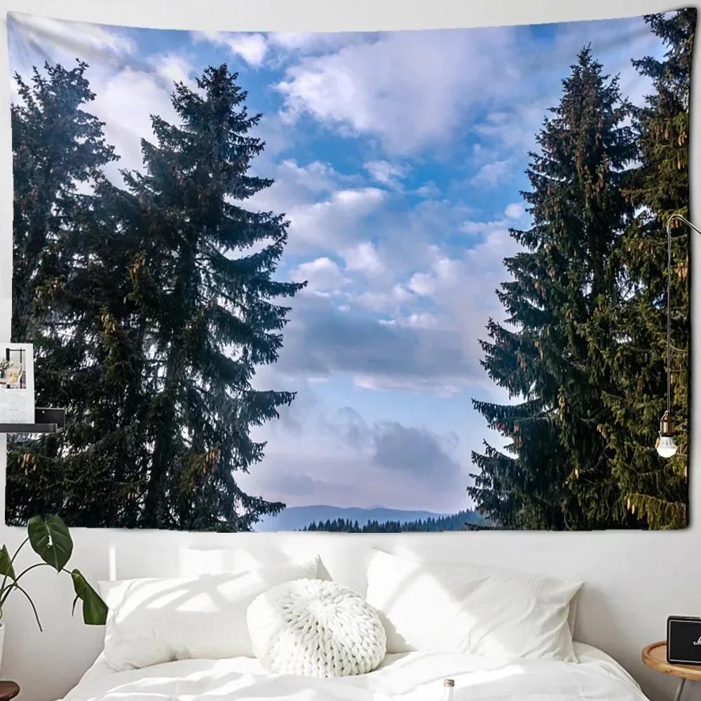 Christmas Snowman Tapestry Bedroom Living Room Home Wall Decoration