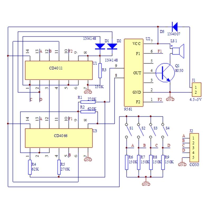 Upgrade DIY Electronic 16 Music- Sound Box DIY Kit Module Soldering Practice Learning Kits for Arduino- Voltage 4.5-5V