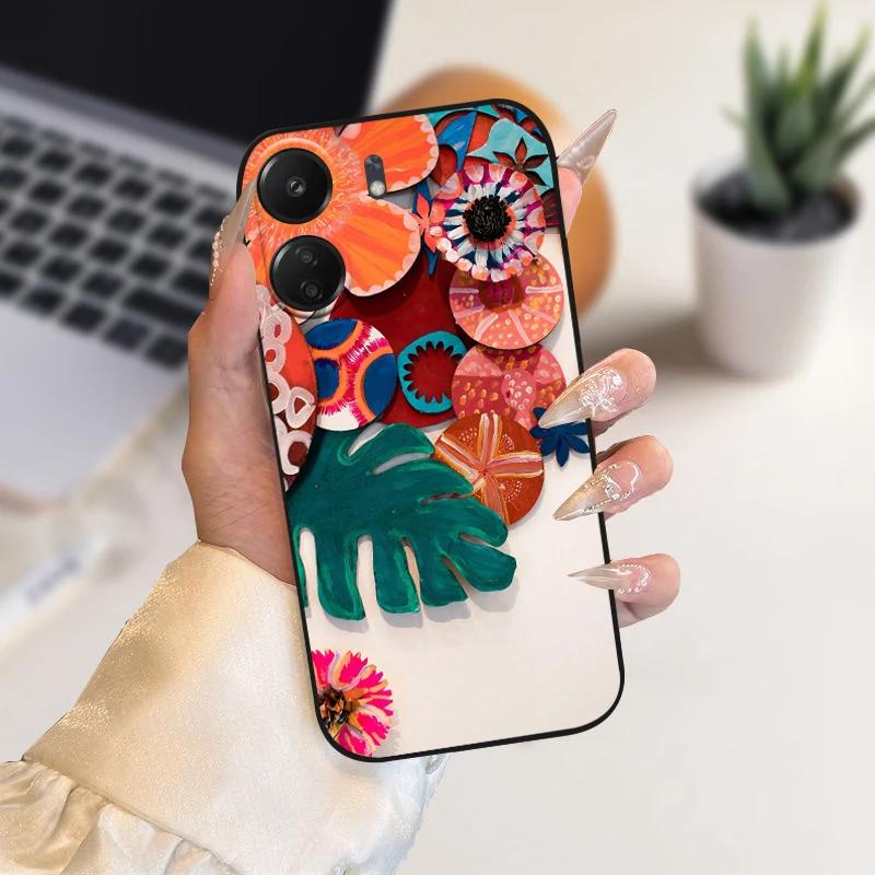Funda Animal de Moda Para Xiaomi Redmi 13C Fundas 13 C 4G 5G Silicona Suave TPU Funda de Teléfono Cubierta Para Redmi 13R Coque Protectora