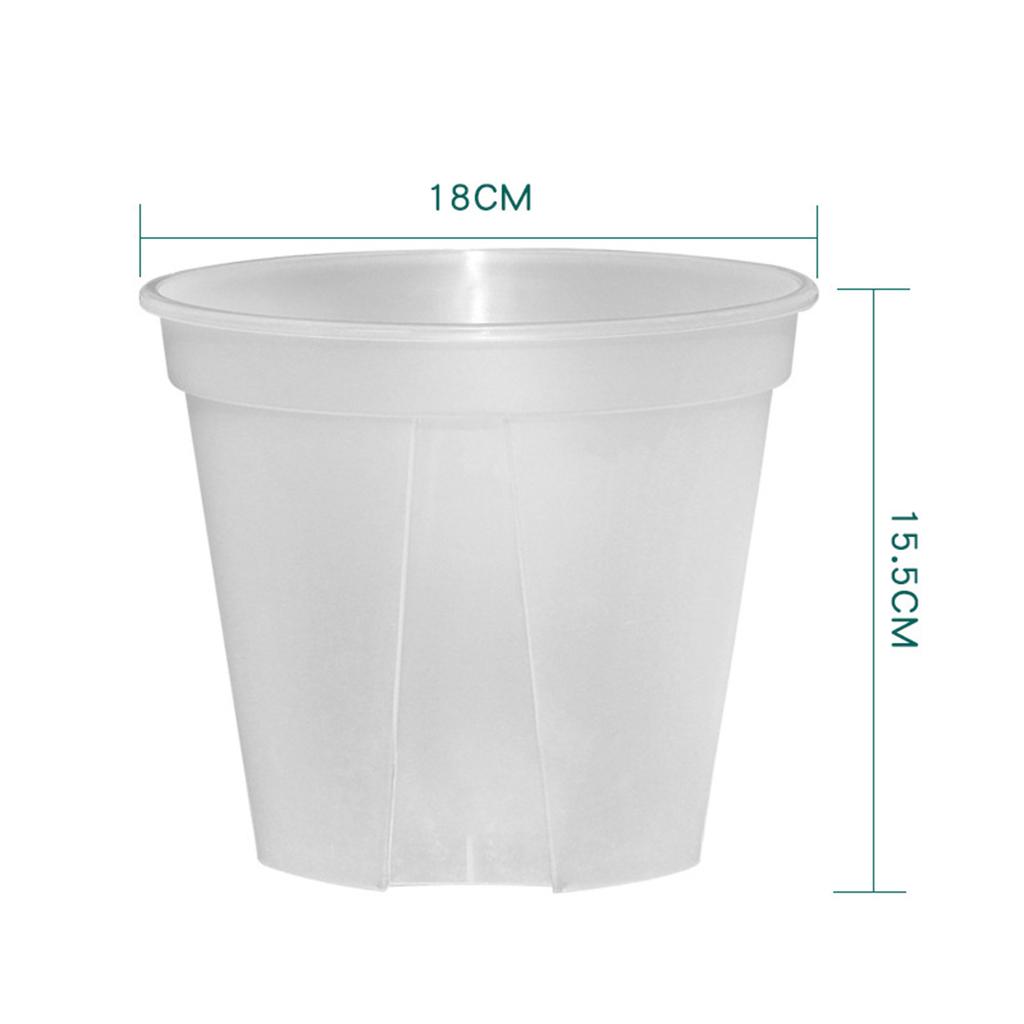 Root Control Transparent Flower Pots With Tray Plastic Plant Pots Breathable Nursery Pots For Planting Orchids Garden Supplies