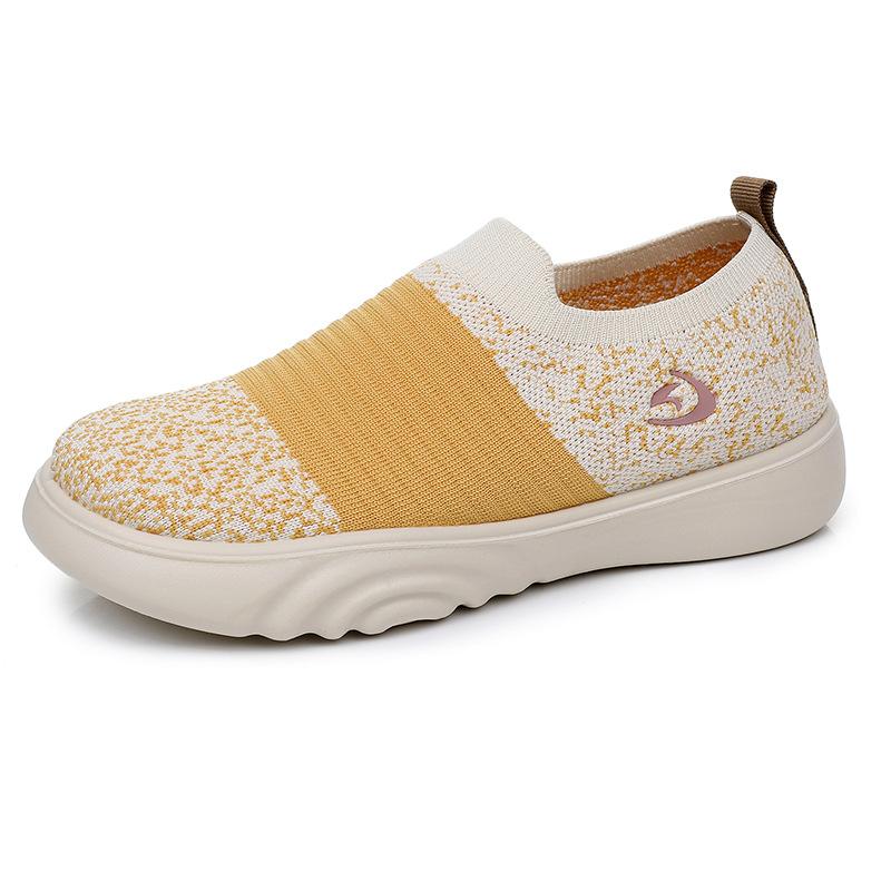Shoes women's new casual single shoes lazy comfortable muffin shoes fashionable versatile breathable lightweight mother shoes