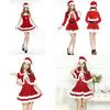 Deluxe Christmas Santa Claus Adult Female Performance Skirt Set