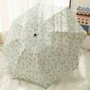 Double-Layer Lace Embroidered Sun Umbrella for Women, Black Glue Coating for Sun Protection and Uv Protection, Princess Umbrella, Sunshade and Rain