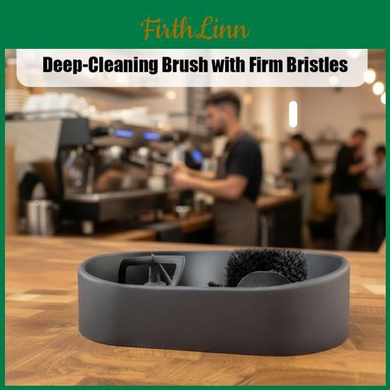 Cleaner Portafilter Automatic Electric Yousheng Stainless Steel Espresso Handle Cleaning Station With Brush Grounds Tray Universal Coffee Handle