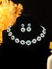 Elegant Bride Jewelry Set: European & American Necklace & Earrings for Evening Gowns
