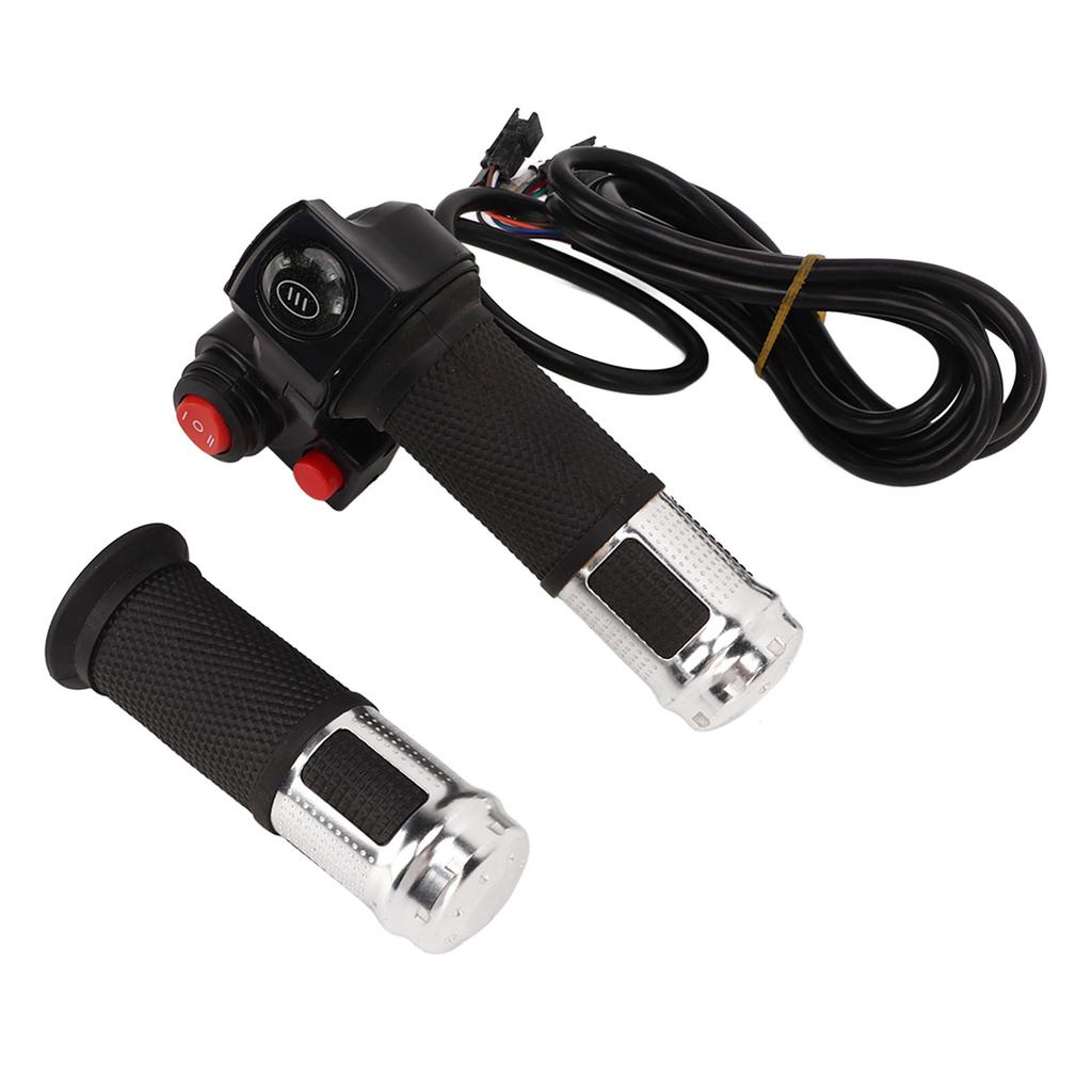 2 ks plynové rukojeti pro elektrokolo, rukojeť pro ovládání rychlosti, s 4 světly, 3rychlostní spínač, příslušenství pro přestavbu kola