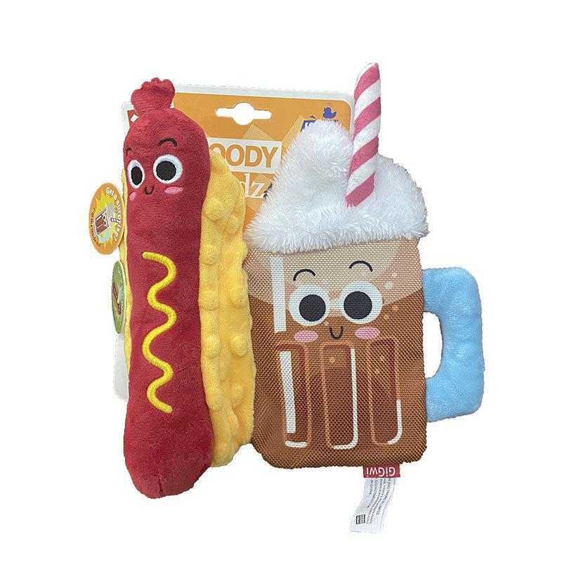 

Новая серия Flip Burger Fries Pizza Ice Cream Маленькая собака Игрушка для собак Bigbear Teddy
